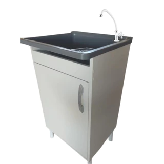 Gabinete Mdf 46cm + Tanque 26l Plástico + Válvula + Torneira