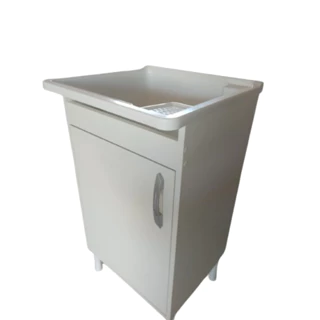 Balcão Gabinete P/ Tanque 26 Litros Com Pés Uma Porta Mdf Tx