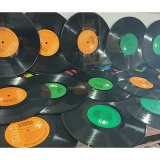 5 Discos De Vinil Lp 10” Para Decoração Artesanato (Discos médios)