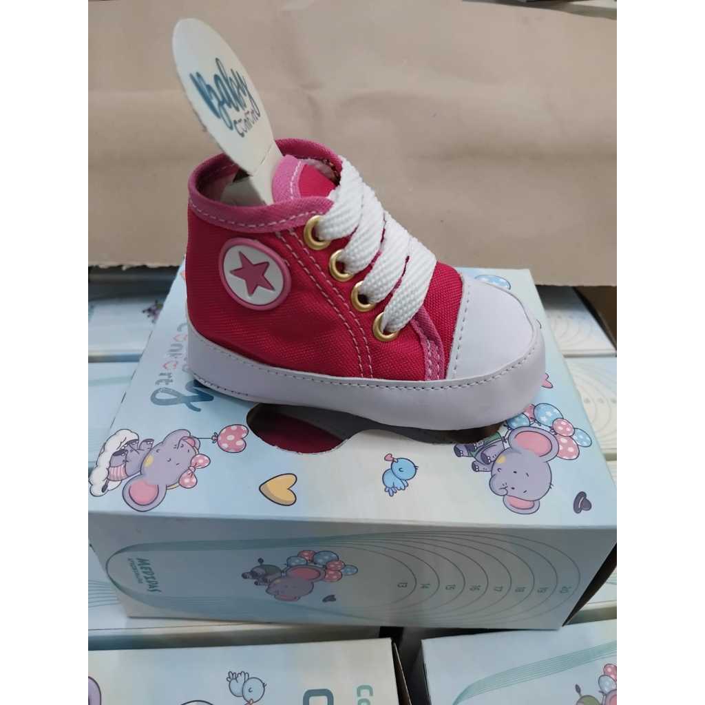 Tenis Estilo All Star Bebe Rosa Pink Shopee Brasil