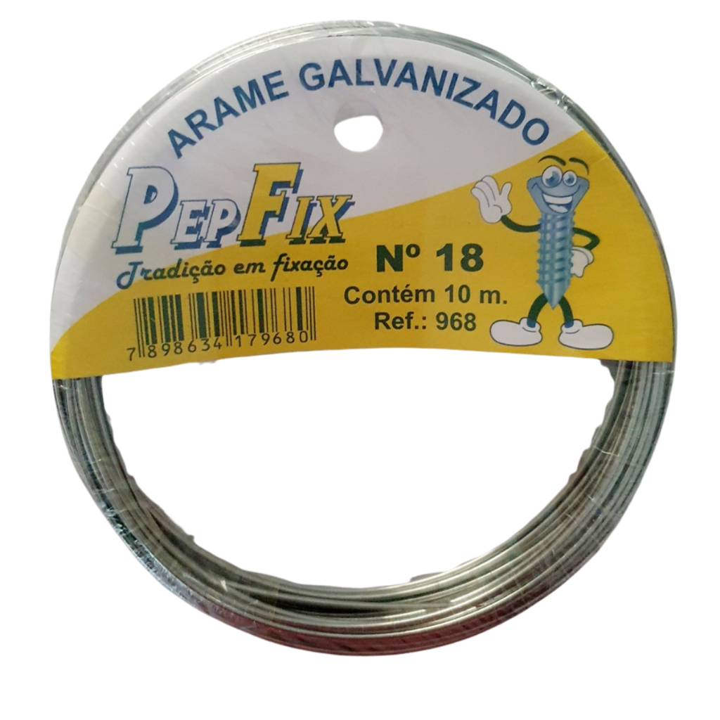 Arame Galvanizado Rolo 10 Metros Fino Grosso Rolinho Artesanato ...