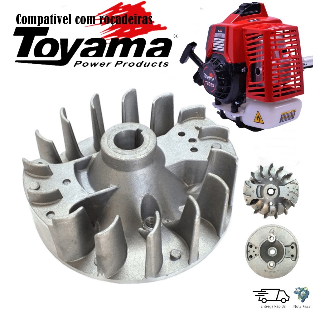 Volante Magnético Para Roçadeira Toyama 43cc 52cc | Shopee