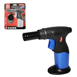 Mini Maçarico Portátil Recarregável Culinário Flambar Controle de Chama Gourmet de Cozinha