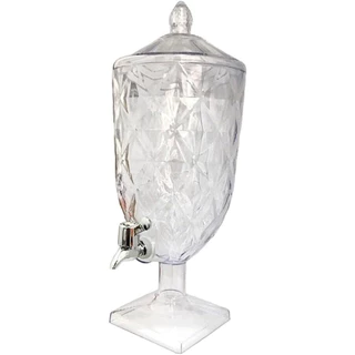 Suqueira Cristal Jarra De Bebidas Suco Aguá Saborizada Diamond Premium 4.5L Acrílico Transparente