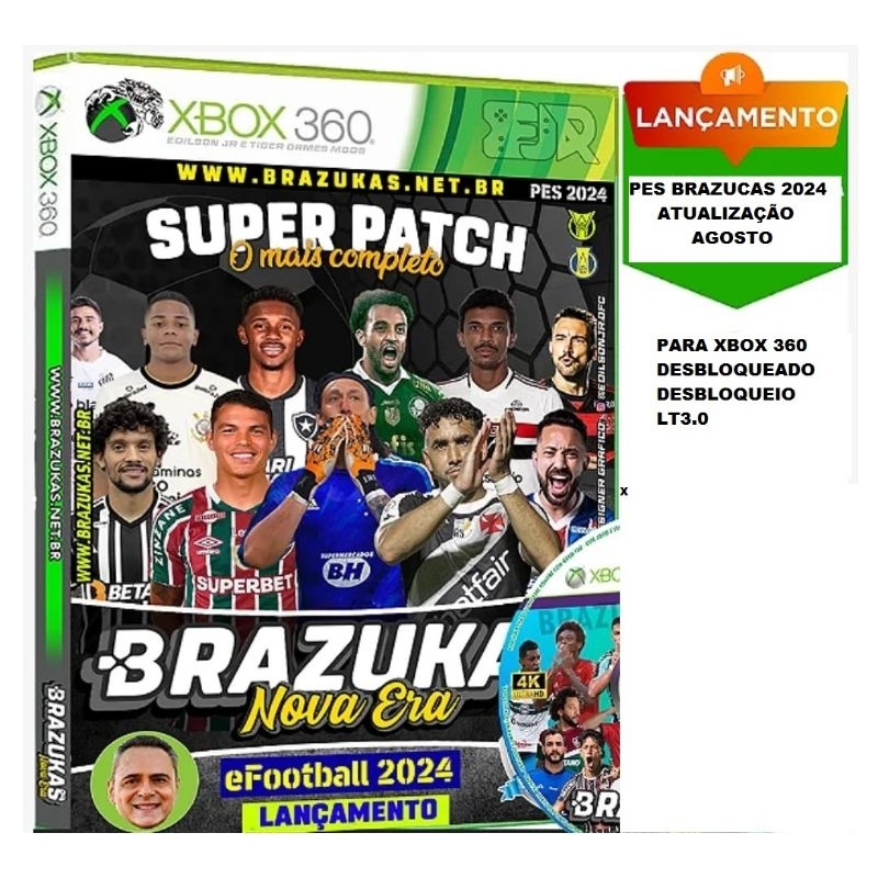 PES 24 BRAZUCAS ATUALIZAÇÃO AGOSTO Xbox 360