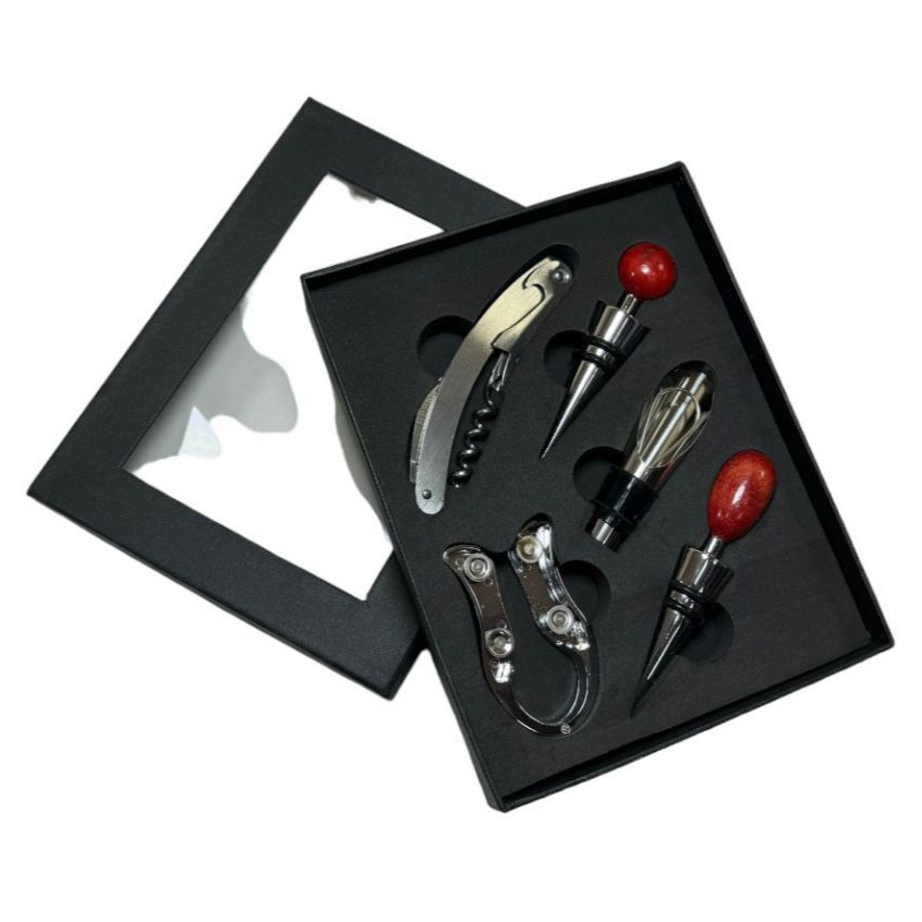 kit Abridor De Vinho 5 peças