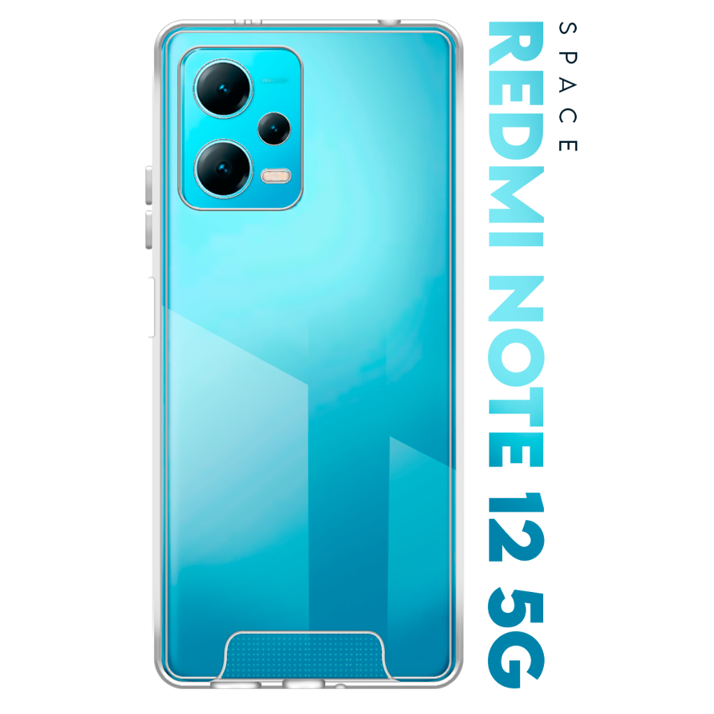 Case Capinha Case Anti Impacto Space Acrílico Transparente Protetora para Xiaomi Redmi Note 12 5g tela 6.67