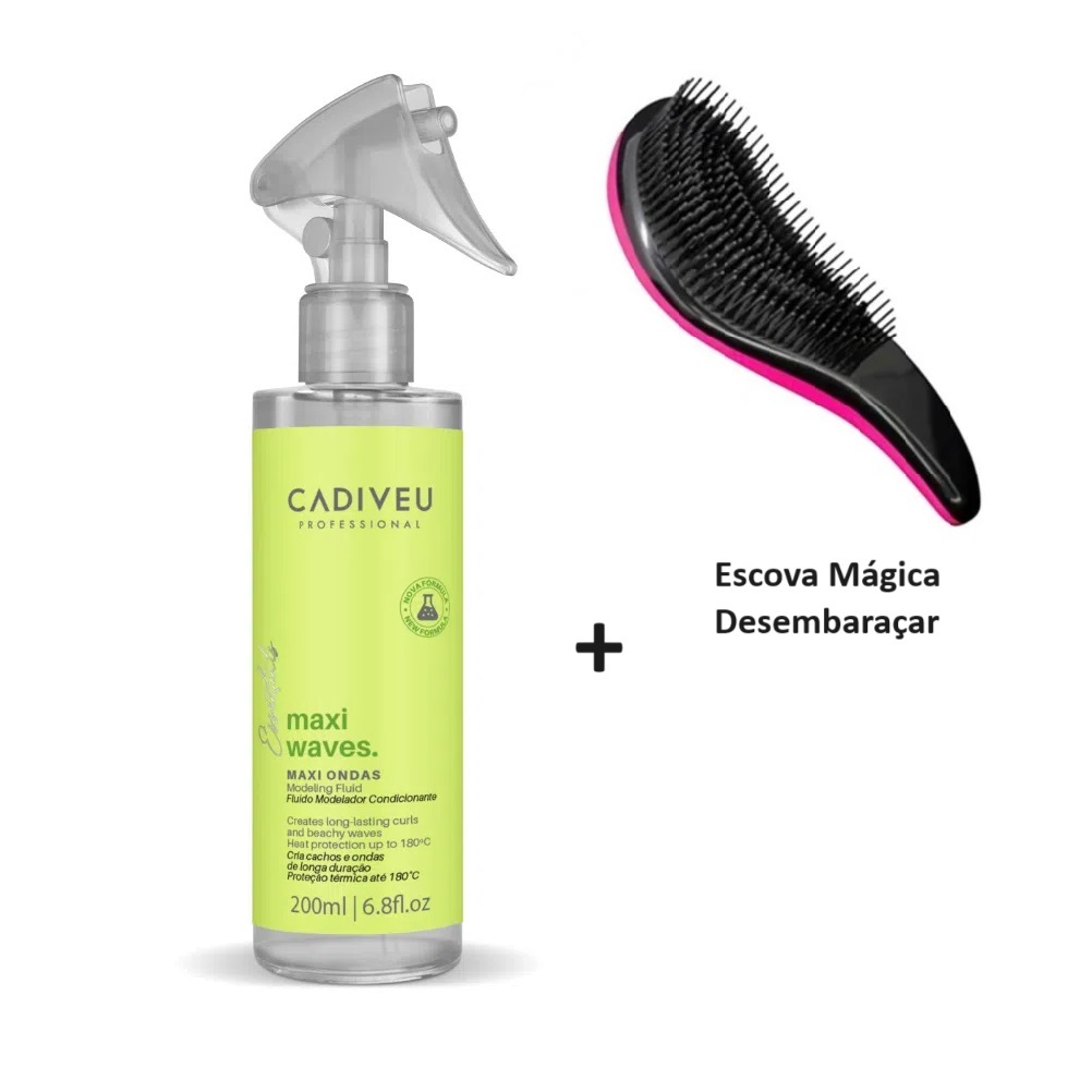 Cadiveu Bossa Nova Maxi Ondas - Ativador De Cachos 200ml + Escova Mágica