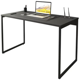 Mesa Escrivaninha Preta Industrial 90 CM Moderna Home Office Escritorio Quarto Estudo Super Moderna