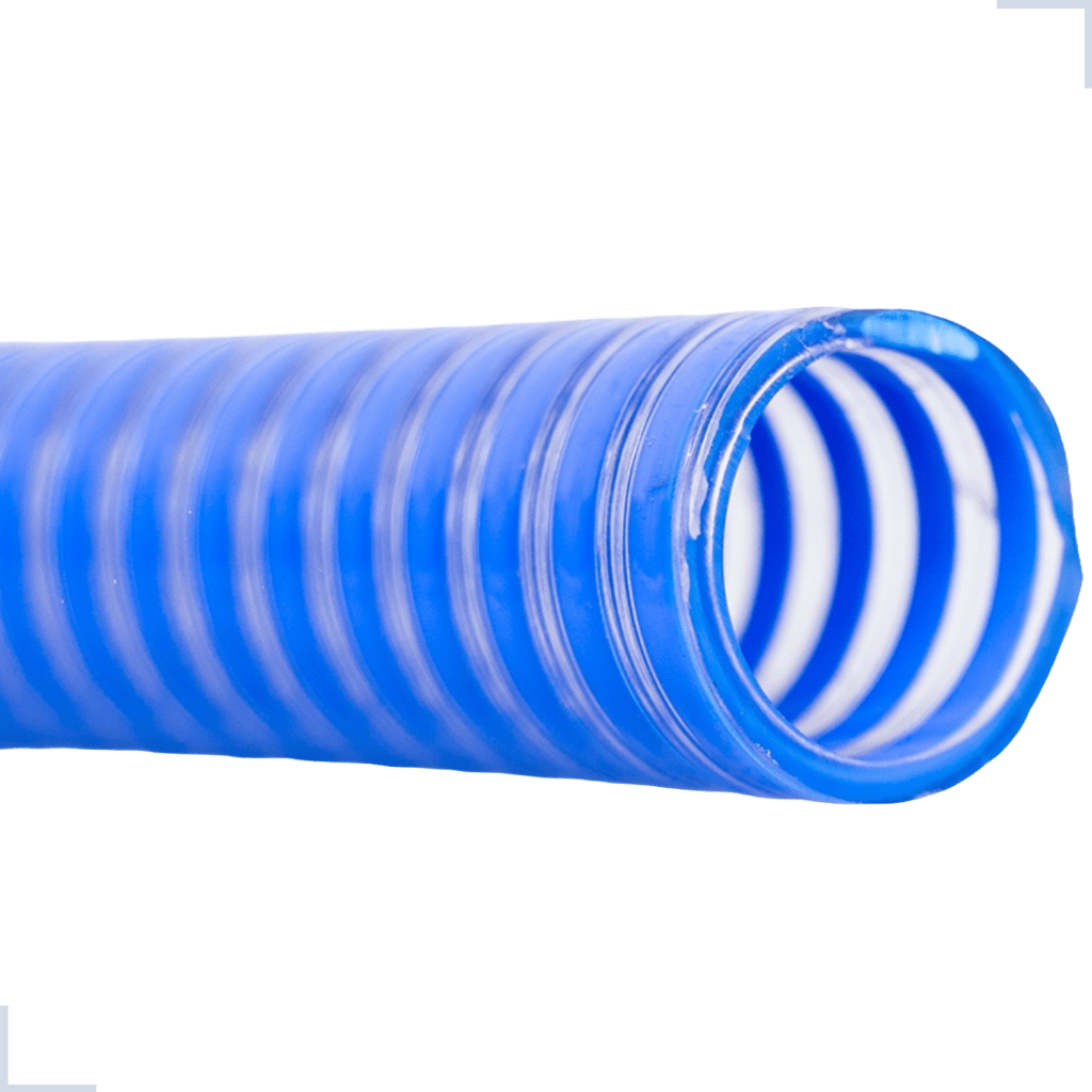 Mangueira Sucção Azul 1 pol 10 Metros Água Duto Poço Escoamento Irrigação Drenagem Cascalho