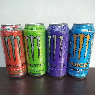 Lote de 4 latas Monster vazias. Leia a descrição.