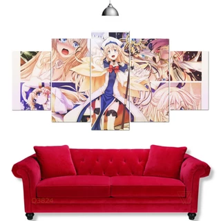 Quadro Decorativo Mosaico Anime Goblin Slayer Sacerdotisa Personagens Excelente Qualidade 5pçs