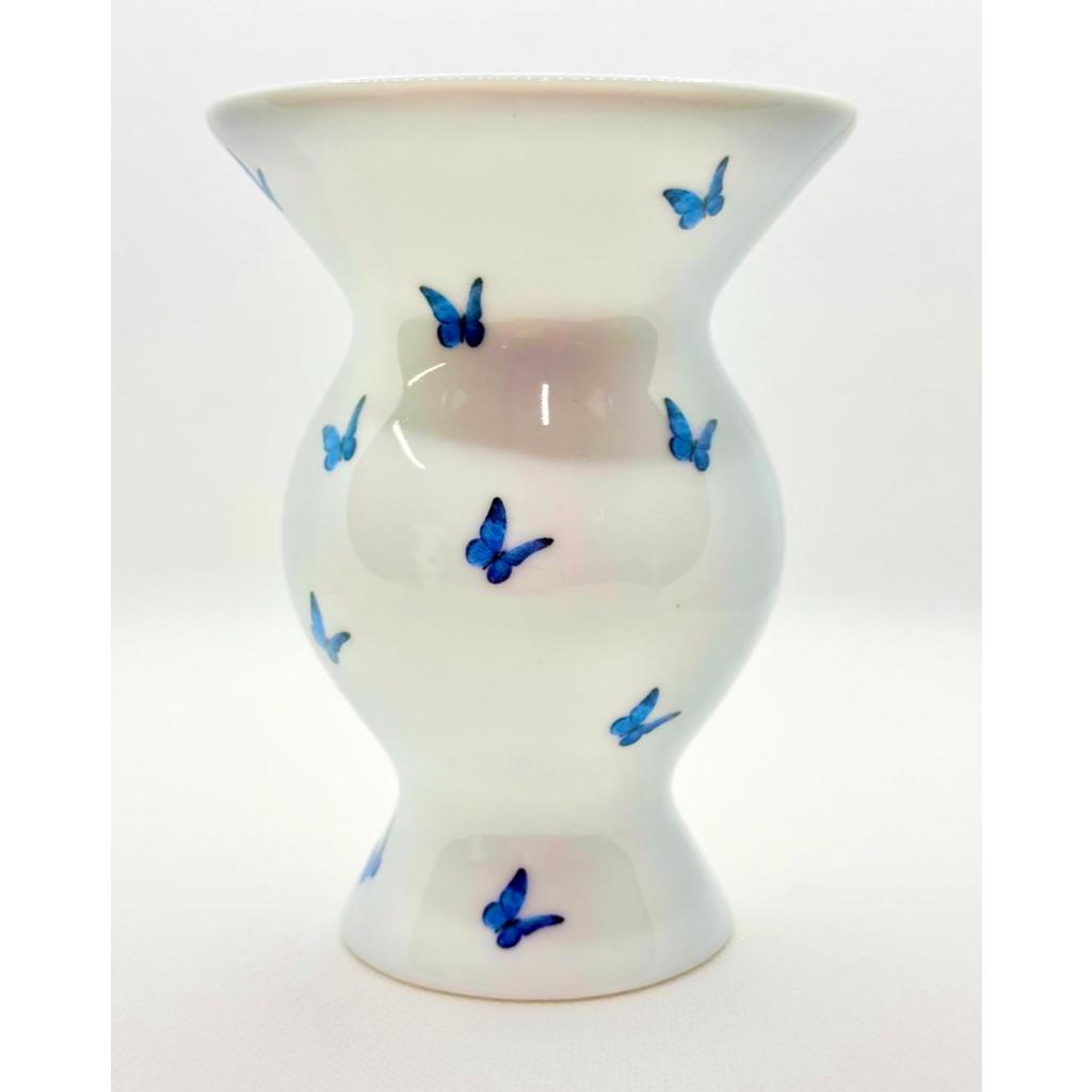 Cuia para Chimarrão Borboletas azuis - Porcelana
