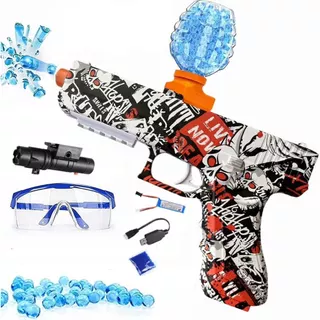 Brinquedo Menino Nerf Bolinha De Gel Elétrica Luz Recarregavel