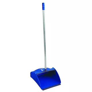 Pá Coletora Pop Azul Cabo de Alumínio - Bralimpia