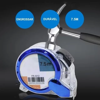 Trena De Aço Com Trava E Alça 7.5m * 25mm / 5m * 25mm Durável W