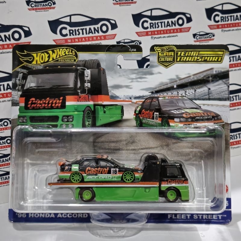 96 Honda Accord + Fleet Street Castrol Team Transport Hot Wheels
