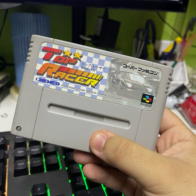 Jeu Vidéo Top Racer (Top Gear) - Super Famicom, Bon état, Course Rétro