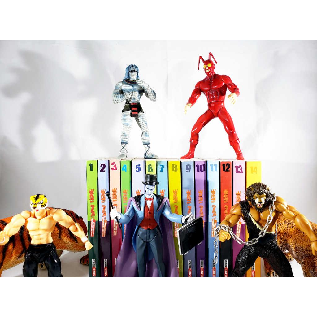 Coleção Completa de Mangá Tiger Mask Volumes 1 ao 14 com Action
