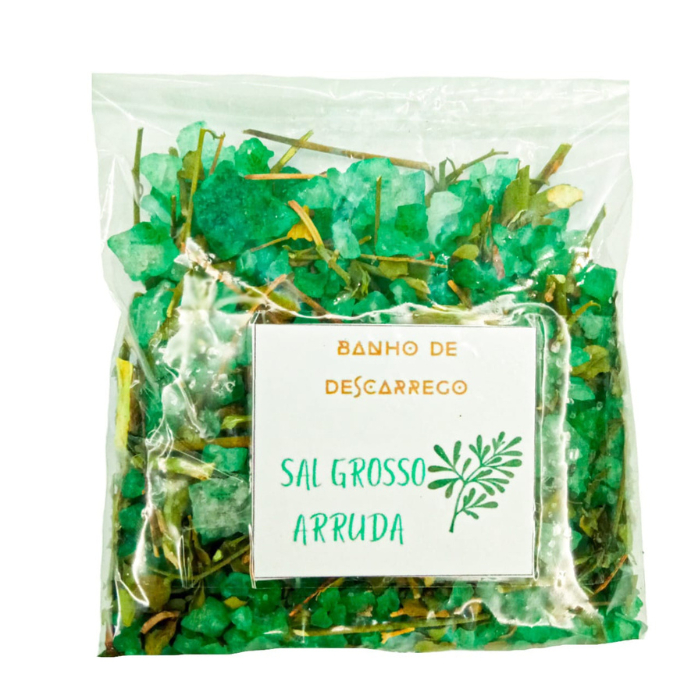 Banho Sal Grosso e Arruda Contra Mau Olhado Limpeza Energética | Shopee ...