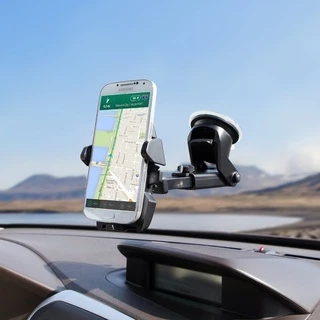 Suporte Celular para Carro 360º Veicular New Long Trava Automática Anti-Queda Ventosa BL-203