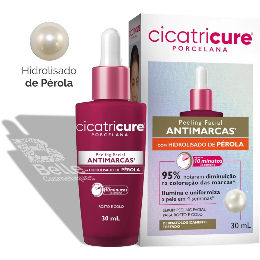 Porcelana Sérum Peeling Facial Antimarcas - 30ml - Cicatricure