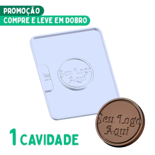 Forma Personalizada Para Chocolate - Forma com 1 Cavidade - Forma com Logo - COMPRE E LEVE EM DOBRO!