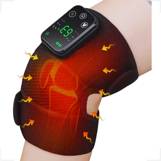 Aparelho Massagem Aquecimento Elétrico e Vibração para Joelhos, Joelheiras de Aquecimento, Terapia Compressa Quente para Ombros e Cotovelos, Fisioterapia Aquecida, Artrite Articular, Bursite, Dores nas Articulações.