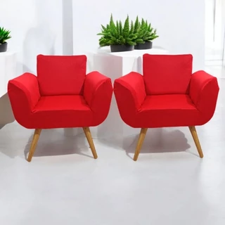 Kit 2 Capa poltrona OPALA protetor para sofá 1 lugar tendência malha ótimo ajuste casa sala quarto escritório decoração