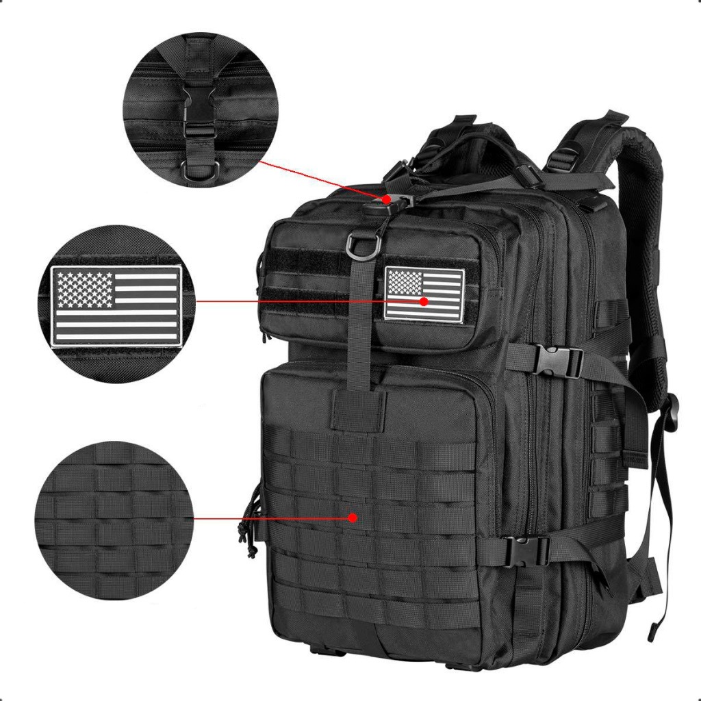 Mochila Tática 50 Litros Reforçada Impermeável Masculina Grande Camping 002