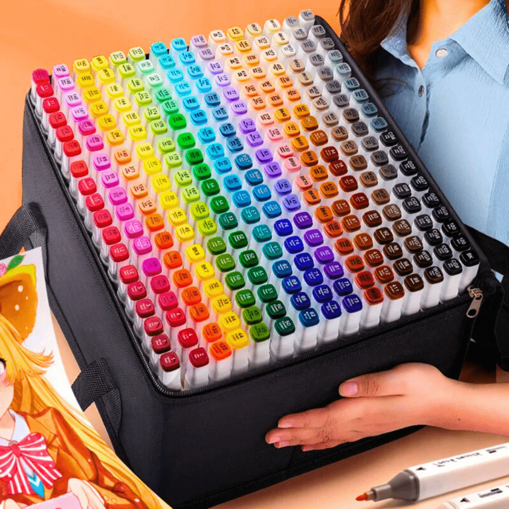 Maleta De Canetinhas Marcador 120 Cores Para Desenho Tiktok Canetinhas ...