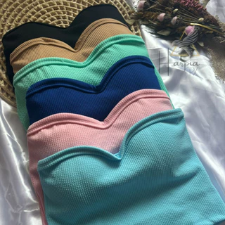 Cropped Coração Feminino Top Faixa Com Bojo Tomara Que Caia Estilo Blogueira Anaruga