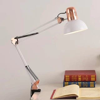Luminária Pixar Luxo com Detalhes Rose - Articulada Com Garra