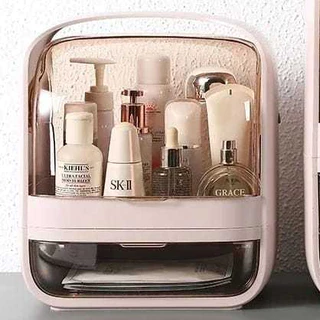 Organizador De Maquiagem Porta Batom Cosméticos Com 1 Gaveta Acrílico