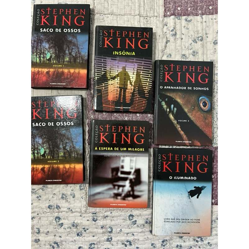 PACOTE 06 LIVROS DE STEPHEN KING ( CAPA DURA ) | Shopee Brasil