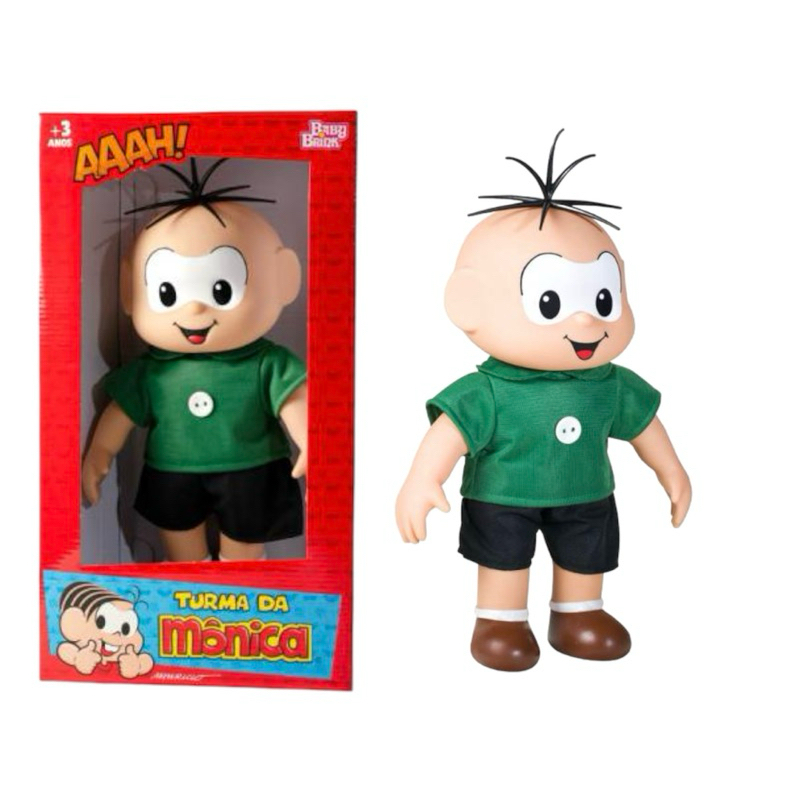Boneco Cebolinha 35 cm Turma da Mônica - Baby Brink Clássico | Shopee ...