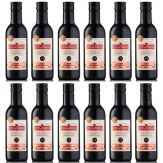 Pack 10 ou 12 Un Mini Vinho Quinta Do Morgado Tinto Suave 245ml