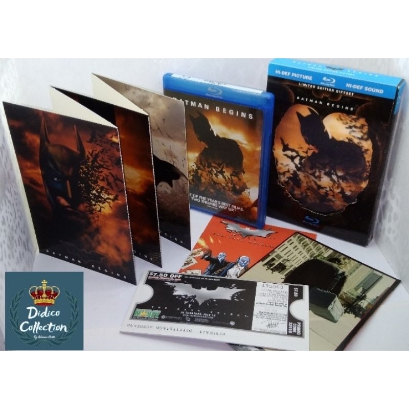 Box Blu-ray Batman Begins Edição Limitada de Colecionador - Gift