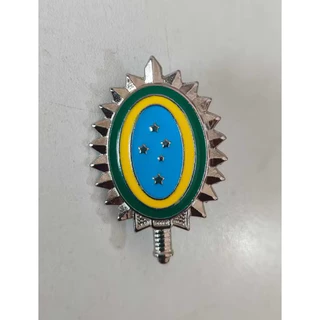 DISTINTIVO DE BOINA BRASÃO DO EXÉRCITO - NOVO RUE - AZUL CELESTE