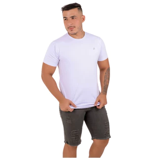 Bermuda Masculina Jeans Com 100% Algodão Rasgado Para Homens Modernos