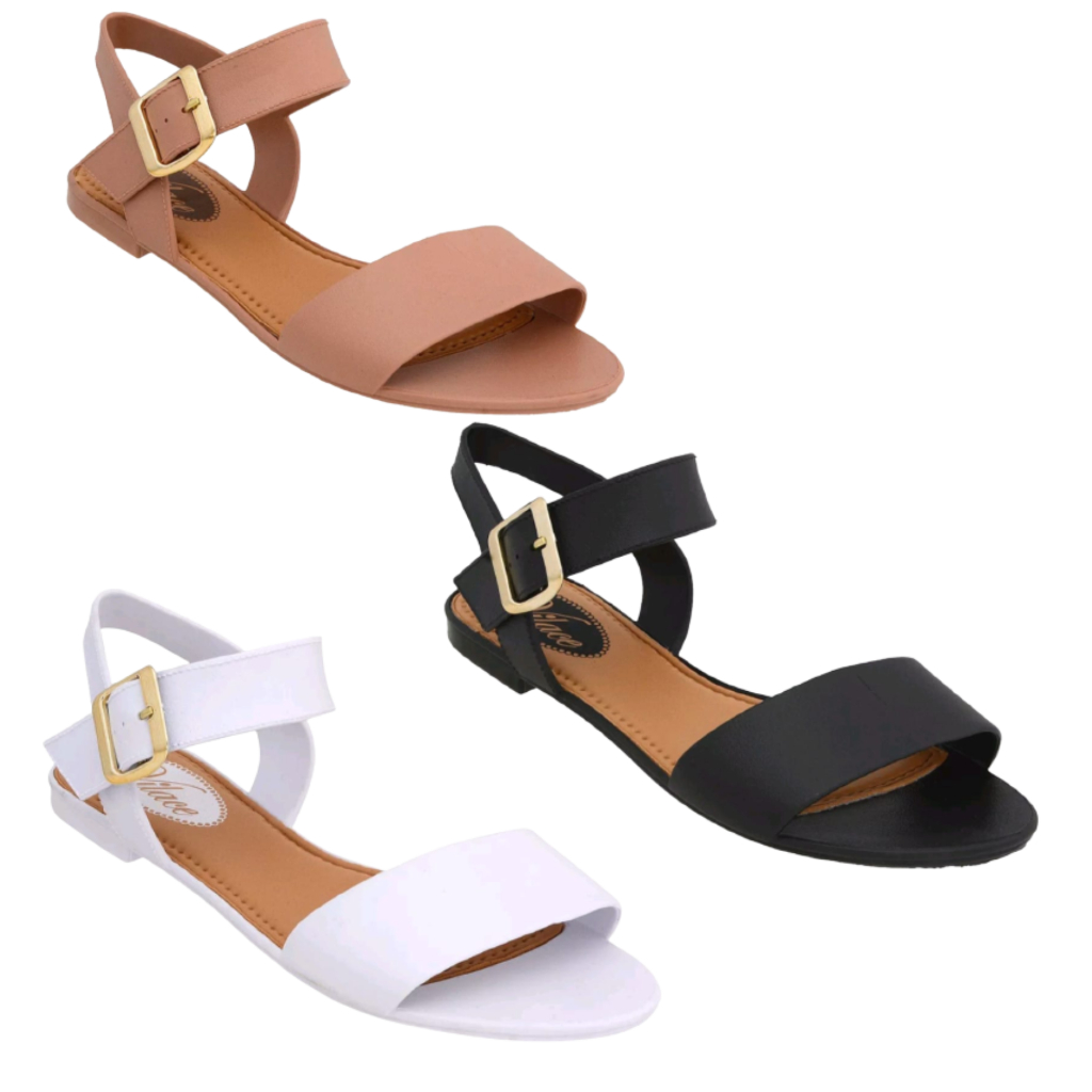 Sándalia Feminina Rasterinha fivela confortavel dia dia calce facil slide