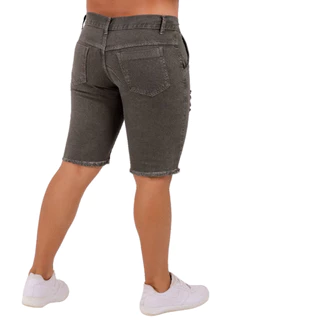 Bermuda Jeans Masculina Destroyed com Lycra Ultima Moda Para Homens Estilosos