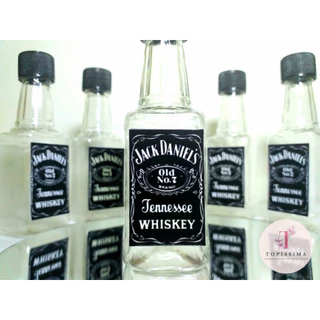 kit 10 Garrafinhas personalizada Jack Daniels