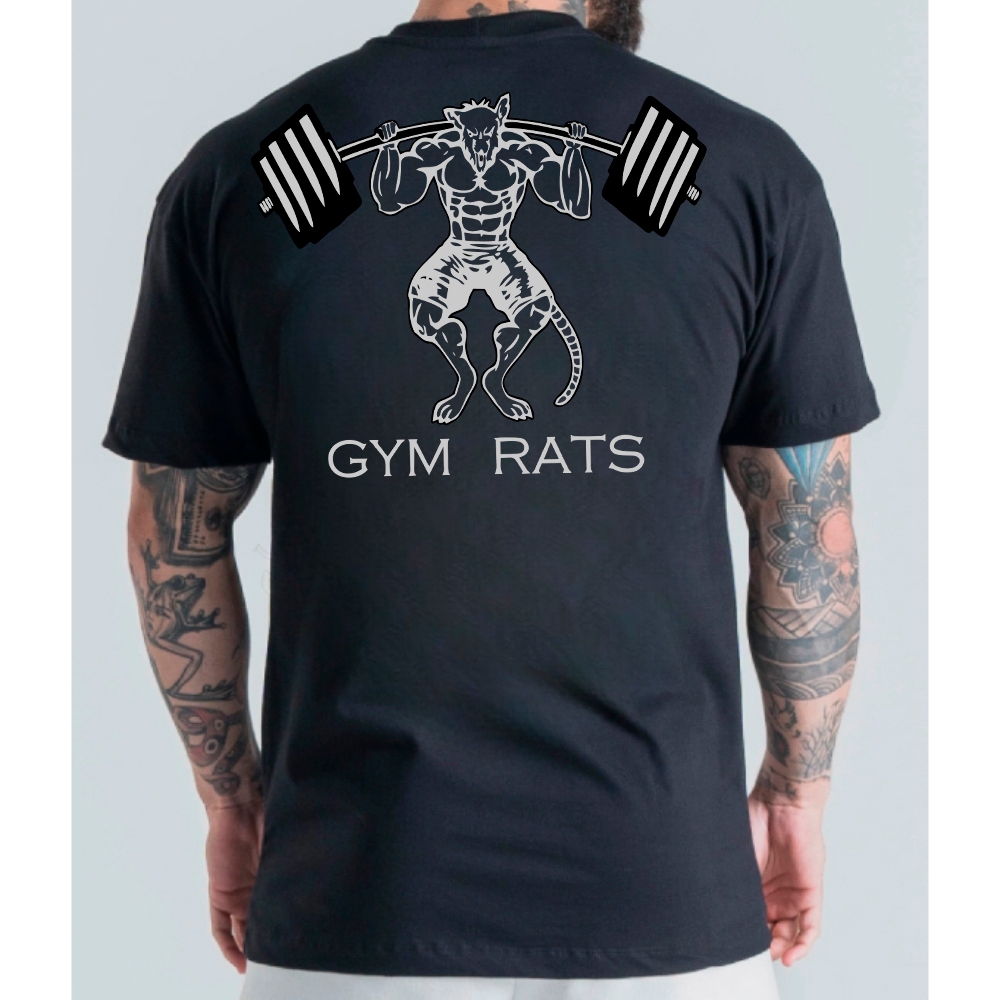 Camiseta Oversized Gym Rats Treino Duro Confortavel Premium Academia ...