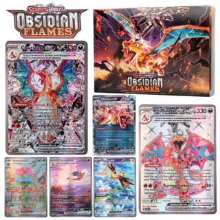 Kit 200 Pcs Cartas Pokémon BRILHANTE Carta Pokémon EX Português