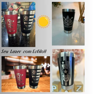 Copo Térmico 473 ml Inox com Tampa e Abrifor Inox com Dulpa Camada Kit com 15 copos Personalizados a Laser Seu Evento se Casamento Aniversário 15 Anos Confraternização, Brinde para seus Clientes e alavancar seu Negócio Lembrança Inesquecível e Elegante