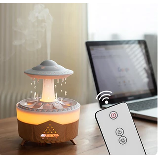 Umidificador De Nave com Gotas de Chuva Alienígena Difusor Led 7 cores