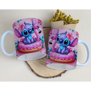 Caneca Personalizada Stitch Lilo(vários modelos) & Faço montagem com seu nome e foto. CORES VIVAS E VIBRANTES,( CONFIRAM NO VÍDEO) ARTES MONTADAS DO SEU JEITO