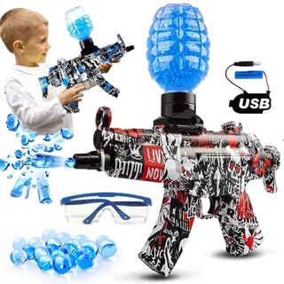 Arma Metralhadora Bolinhas De Gel Orbeez Brinquedo Automático