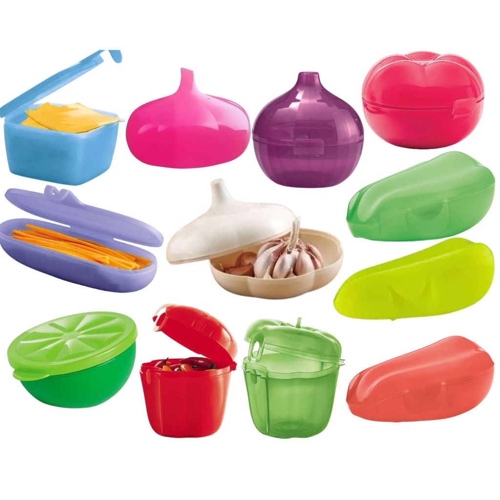 Tupperware Porta Legumes Alho/Cebola/Pimetão/Limão/Tomate | Shopee